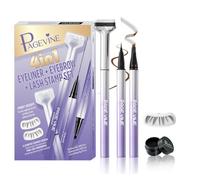 4 en 1 delineador de ojos y lápiz de cejas microblading set | Sello de pestañas inferiores, punta de precisión de 0,01 mm, resistente al agua y al sudor, maquillaje de ojos rápido
