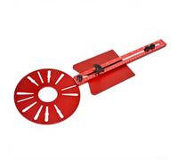 4 en 1 guía de plantilla de enrutador que muele el soporte del surco para los círculos de aluminio ajustable (c)