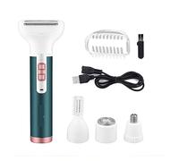 4 en 1 Lady Shaver Razor Razor Trimmer Trimmer Cuerpo Subvirt Groomer Epilador Eléctrico Depilación Bikini Bikini Shaaving P38 (Color : 5)