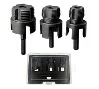 4 En 1 Llave De Tubo, Abridor De Tuberías Universal PVC, Herramienta Roscado Interno/Externo 1/2" 3/4" 1", Kit Fontanería Accionado por Taladro Nano Coating