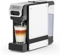 4 en 1 Máquina de Café en Cápsulas 19BAR para Lavazza MIO/Nespresso Original/Dolce Gusto cápsulas y Café Molido, Máquinas Automáticas de Café Espresso en Cápsulas Pequeñas, 1L, 1450 W