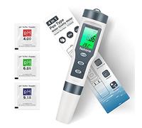 4 en 1 Medidor Ph piscina digital portátil Nekano Medidor de Prueba de Calidad del Agua con calibración automática Rango de medición 0-14 pH para piscina,agua potable, hidroponía,acuarios,laboratorio