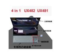 (4 en 1 para Ux481 14) Cubierta de teclado para portátil Protector de pantalla Panel táctil ASUS ZenBook Duo