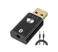 4 en 1 USB 5.1 Transmisor Receptor, Adaptador InaláMbrico PortáTil para PC, Tarjeta de Sonido, Coche, Auriculares