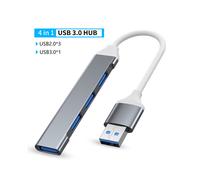 (4 en 1 USB3.0) Concentrador USB3.0 Tipo C de 4/5/7 puertos, estación de acoplamiento, lector de tarjetas