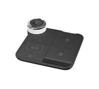 4 en 1 Wireless Charging Station | Plegable 15W Fast Wireless Charger Stand | Cell Phone, Tablet, Watch Charger with Light for Outdoor Travel, Desk, Home