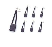 4 escobillas de carbón for motor de dirección 14572-13401-71, carretilla elevadora 6FBRE/7FBR15/18, 6 x 15 x 20 mm, for bomba de aceite hidráulica de carretilla elevadora.