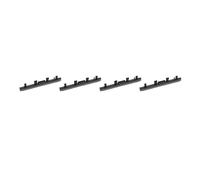4 escobillas de goma rectas resistentes al aceite, compatibles con la limpiadora Karcher BR 30/4C. Disponibles en stock en todo el mundo.