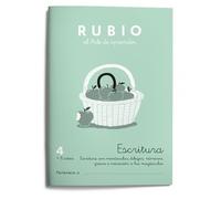 4 Escritura RUBIO | Ejercicios de escritura en minúsculas, minúsculas, númerose iniciación a las mayúsculas | +6 años