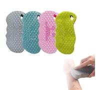 4 esponjas de baño exfoliantes mágicas, esponja de baño exfoliante mágica 3D, esponjas de baño exfoliantes súper suaves, elimina la piel muerta y las impurezas del cuerpo, suave y agradable al tacto