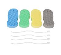 4 Esponjas de Ducha para el Cuerpo del Baño, Esponja de Baño Exfoliante 3D, Exfoliante de Spa para Eliminar la Piel Muerta, Reutilizable, Esponja Exfoliante Corporal, Esponja de Baño de Esponja para a