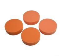4 esponjas planas de pulido de 100 mm para almohadillas para encerar y pulir con esponja suave adecuada para varias superficies pulidas
