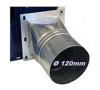 4 esquina/Brida Redonda, 120 mm de diámetro adaptador Tubo Conector Manguera Conector para radial Ventilador radial Ventilador radial Centrífugo Radial Ventilador Ventiladores