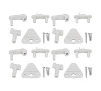 4 Establecer Pontonoon Boat Gate Kit de pestillo ABS cuadrado Pontonoon Puntaon Reemplazo de la puerta Patches para la derecha izquierda 1 a 1.25 pulgadas