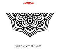 (4-Estilo rojo 4) Calcomanías y pegatinas de mandala con patrón creativo para la ventana trasera del