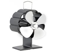 4 estufas de leña alimentadas por calor, ventilador de leña para quemar o chimeneas, funciona con calor silencioso, sin necesidad de batería ni electricidad