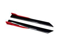4 Extensiones De Faldón Lateral para Coche 41 Pulgadas, Color Rojo Y Negro, Universales Divisor Falda Lateral