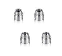 4 extensiones de grifo de 1/2 pulgadas x 10 mm, acero inoxidable, extensión de rosca G1/2 IG a AG DN15, accesorio de extensión para grifos, válvulas de esquina y tuberías de agua