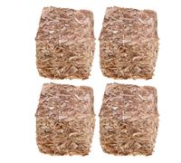 4 fardos de Paja de heno Falsos en Miniatura, decoración para Casas de muñecas, decoración de Mesa de de otoño, heno para escenas de Granja, Ganado, Juguetes