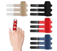 4 férulas ajustables para dedo medio, anular, índice | Permeable al aire, con férula de aluminio integrado, para fracturas de dedos, esguinces, tendinitis