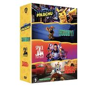 4 films en famille : Pokémon - Détective Pikachu + Scooby ! + Tom et Jerry + Space Jam - Nouvelle Ère [Francia] [DVD]