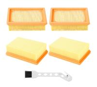 4 Filtros Adecuados para Karcher WD4, WD5, WD6, MV4, MV5, MV6,para Karcher Aspiradora Seco y Humedo,Filtros Planos Plisados para Kärcher 2.863-005.0