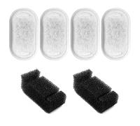 4 filtros de agua para gatos con 2 esponjas en forma de U para perros y gatos