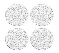 4 filtros de café de acero inoxidable de malla de 58,5 mm, tamaño 1,7 mm de grosor, compatible con varios equipos de preparación de café para un sabor suave del café (nuevo 58 mm)