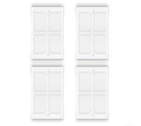 4 filtros de caja de aguas residuales para ECOVACS para barredora Deebot X8 T80 con paño de filtro HEPA y marco ABS que proporciona una filtración eficaz del polvo