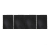 4 filtros de carbón activado de 9,5 x 7 cm para cubos de cocina | Material de carbón negro duradero, seguro para uso doméstico, fiabilidad a largo plazo, apto para compost, no tóxico