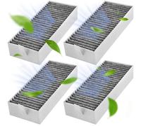 4 Filtros de Carbón Activo para Campana Extractora Bosch 17004811 HEZ9VRUD0, Siemens 17004796 HZ9VRCR0, Neff 17004806 Z821VR0, Gaggenau CA282111, Accesorio de filtro de Filtros de Grasa