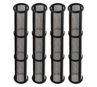 4 filtros de colector de bomba de pulverización de pintura sin aire, malla 30/60/100 para II G-18 G-24 31 x 180 mm, protector de punta de acero inoxidable (malla 60)