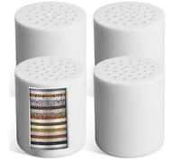 4 filtros de ducha universales de 22 niveles, filtro de ducha, descalcificador de agua, elimina el cloro, metales pesados, hierro, cal, olores, filtro de ducha para agua calcárea, piel y cabello más