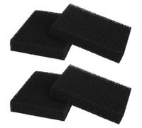 4 filtros de esponja de carbón para sistemas de escape SOG filtro de carbón activo para modelos de puerta Thetford caravanas caravanas inodoros repuesto 128 × 99 × 22 mm