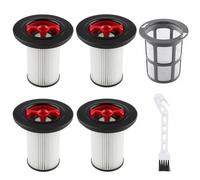 4 filtros de repuesto compatibles con Bosch Unlimited Gen2 Serie 8 Filtro de aspiradora con 1 cubierta de filtro y 1 cepillo de limpieza para BSS825CARP Piezas de repuesto 12036642, 12023349