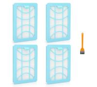 4 filtros de repuesto XD3110/09 para Philips Series 3000 Performer Compact aspiradoras XD3100, XD3110, XD3112, XD3140 - Filtro de escape HEPA de repuesto