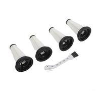 4 filtros HEPA para aspiradora inalámbrica Trucozie T350 con cepillo de limpieza para ayudar a mantener la eficacia del sistema de filtración