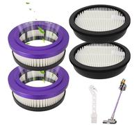 4 Filtros para Aspiradora Compatibles con Anyson Stars 5 45000pa/550w/70min, Aspiradora InaláMbrica Filtros Hepa de Repuesto para Aspiradora con Anyson, Filtros de Repuesto Lavables