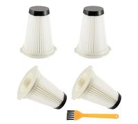 4 filtros plegables compatibles,Aspiradora Accesorios de repuesto,filtro lavable para aspiradora, filtro plegable reutilizable apto para aspiradora Einhell TE-SV 18 Li