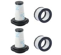 4 Filtros Repuesto para Rowenta X-FORCE FLEX 9.60 y X-NANO ESSENTIAL: 2 Premotor + 2 Postmotor - Compatible con ZR009010, ZR009012 - Reemplazo Directo