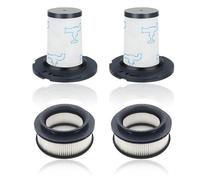 4 Filtros Reutilizables Para Rowenta X-Force Flex 11.60 12.60 14.60 15.60 | Repuestos: 2 Filtros Pre-Motor + 2 Post-Motor Para Rowenta X-Force Flex, Reemplaza ZR009007 & ZR009008, Aspiradora.