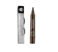 4 Fork Tips Microblading Eyebrow Pen, Waterproof Eyebrow Pencil, Effortlessly Creates Natural-Looking Brows, Microblading Effect (Dark Brown)