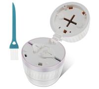 4 funciones Pill Cutter con acero inoxidable triturador de píldoras portátil Organizador compacto Pill Fiable Pill Incluye borradores de limpieza para pequeñas y pequeñas píldoras(Rosa)