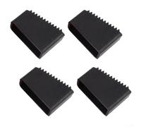 4 fundas de goma antideslizantes para patas de escalera con ranuras profundas para una mayor estabilidad, protección del suelo para una fácil instalación, compatibles con aluminio