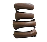 4 fundas de mango para cochecito de bebé, fundas de cuero sintético para cochecito de bebé con cierre de cremallera, antisuciedad, antidesgaste, antiroturas, impermeable (marrón)