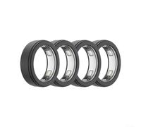 4 fundas de silicona suave compatibles con Oura Ring 5, funda protectora ligera antiarañazos para deportes, entrenamientos y uso diario (negro S)
