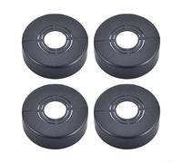 4 fundas decorativas para válvulas de cabezal de ducha, instalación de herramientas para proyectos de renovación del hogar (negro)