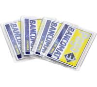 4 fundas dobles transparentes de plástico PVC para tarjetas de crédito