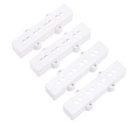 4 fundas para pastilla de bajo Yootones compatibles con piezas de instrumentos musicales de 4 cuerdas Jazz J (blanco)
