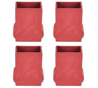 4 fundas para pies de escalera, almohadillas de goma antideslizantes para patas de escalera, pies de repuesto de goma para escaleras, cojín para pies de escalera, pieza de repuesto para escaleras